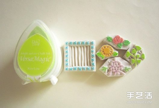 可愛清新的貓咪、鳥兒和花草橡皮章圖案素材 -  itrip.net.cn