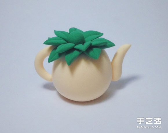 超輕粘土制作水壺花瓶插玫瑰花裝飾擺件 -  itrip.net.cn