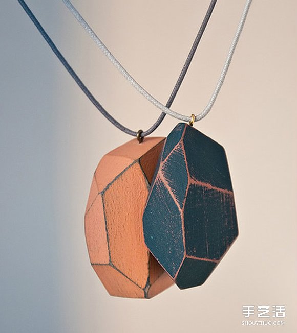 木塊切割出多面體 DIY制作時(shí)尚項(xiàng)鏈墜子 -  itrip.net.cn