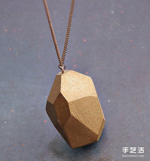 木塊切割出多面體 DIY制作時(shí)尚項(xiàng)鏈墜子 -  itrip.net.cn