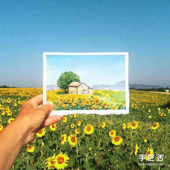 畫(huà)家用水彩畫(huà)取代相機(jī) 捕捉旅行的沿途美景 -  itrip.net.cn