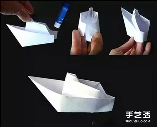 手工折紙輪船折法圖解 簡單兒童折輪船的折法 -  itrip.net.cn