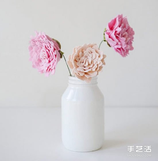 不織布牡丹花制作教程 手工布藝牡丹花做法圖解 -  itrip.net.cn