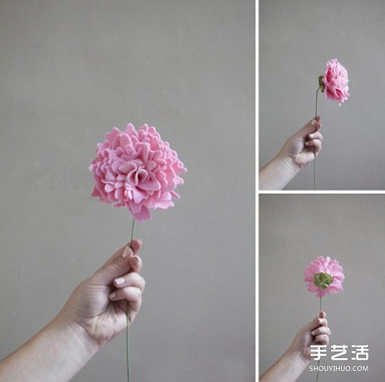 不織布牡丹花制作教程 手工布藝牡丹花做法圖解 -  itrip.net.cn