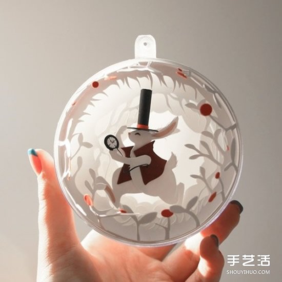 精致3D紙雕作品圖片 讓你陷入愛麗絲的世界~ -  itrip.net.cn
