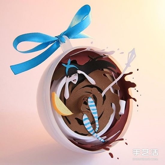 精致3D紙雕作品圖片 讓你陷入愛麗絲的世界~ -  itrip.net.cn