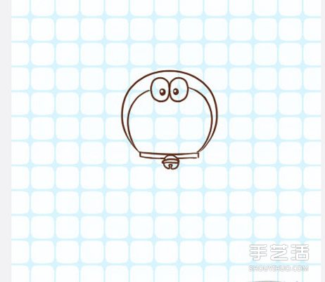 哆啦A夢簡筆畫圖片步驟 哆啦A夢簡筆畫帶顏色 -  itrip.net.cn