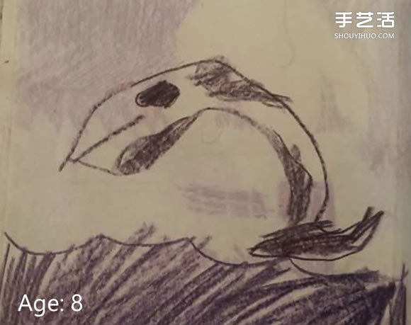 將小時與現(xiàn)在的畫作擺一起 有趣的前后對比圖 -  itrip.net.cn