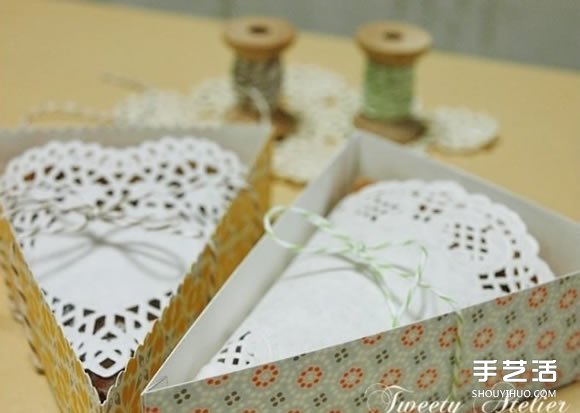 三角形點心盒的折法 折紙三角形點心盒展開圖 -  itrip.net.cn