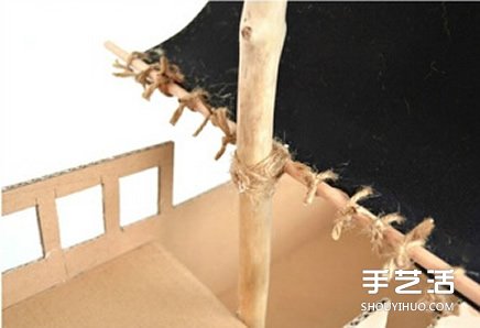 瓦楞紙海盜船手工制作 兒童玩具船模型DIY方法 -  itrip.net.cn