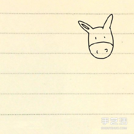 小毛驢的簡(jiǎn)筆畫(huà)教程 簡(jiǎn)筆畫(huà)毛驢的畫(huà)法圖片 -  itrip.net.cn