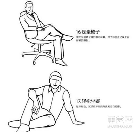 男人拍照姿勢動作圖解 男人拍照POSE小技巧 -  itrip.net.cn