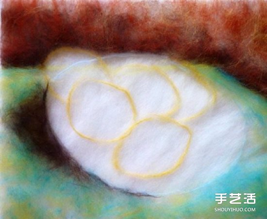 宛如油畫般的水果羊毛氈畫 具有羊毛獨特質(zhì)感 -  itrip.net.cn