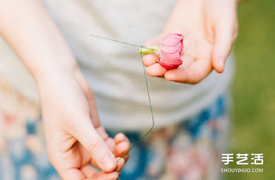 新娘花環(huán)頭飾制作方法 DIY新娘鮮花花環(huán)教程 -  itrip.net.cn