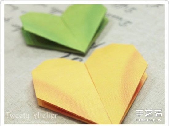 雙層愛心折法步驟圖 可用在婚禮請柬作為封口 -  itrip.net.cn