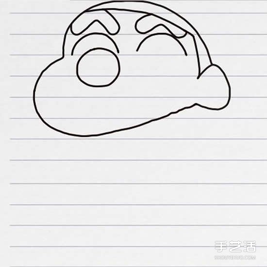 彩色蠟筆小新簡筆畫 簡單簡筆畫蠟筆小新畫法 -  itrip.net.cn