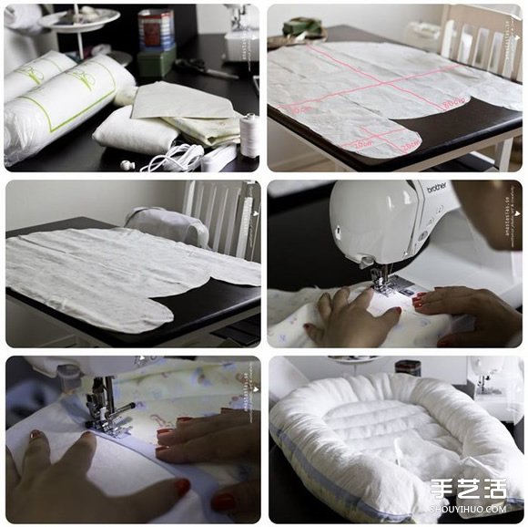 不織布嬰兒床手工制作 可愛布藝嬰兒床DIY方法 -  itrip.net.cn