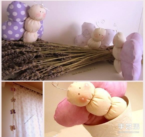 不織布蝴蝶寶寶制作 可愛布藝玩具蝴蝶寶寶DIY -  itrip.net.cn