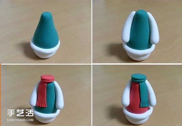 超輕粘土雪人的做法 粘土手工制作雪人人偶 -  itrip.net.cn