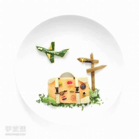 盤子上的藝術(shù) 利用蔬果廚余創(chuàng)作的烹飪畫布 -  itrip.net.cn