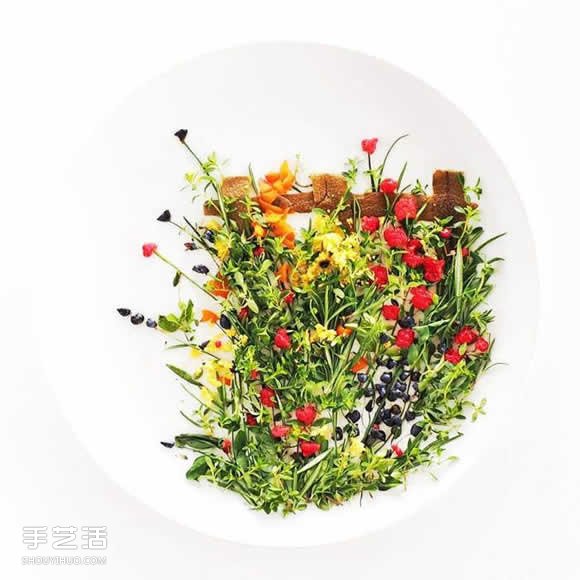 盤子上的藝術(shù) 利用蔬果廚余創(chuàng)作的烹飪畫布 -  itrip.net.cn