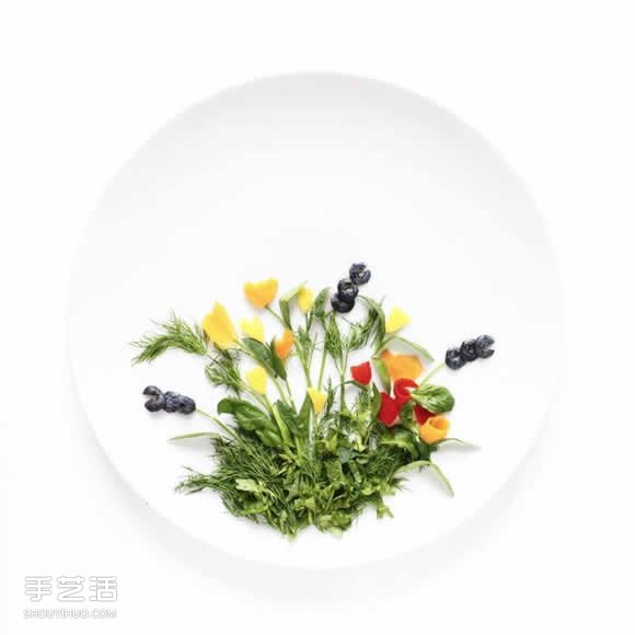 盤子上的藝術(shù) 利用蔬果廚余創(chuàng)作的烹飪畫布 -  itrip.net.cn