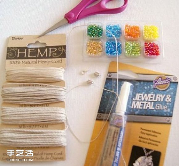兩色串珠手鏈的編織方法 非?？蓯坌∏逍?-  itrip.net.cn