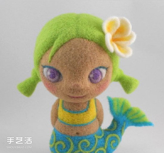 讓美人魚形象盡毀的羊毛氈作品圖片 -  itrip.net.cn