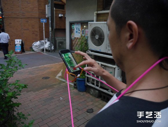 自制捕捉Pokémon Go衣架神器 解放雙手哦~ -  itrip.net.cn
