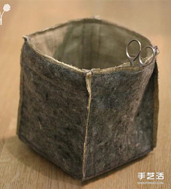 不織布置物筐手工制作 森系收納布筐DIY教程 -  itrip.net.cn