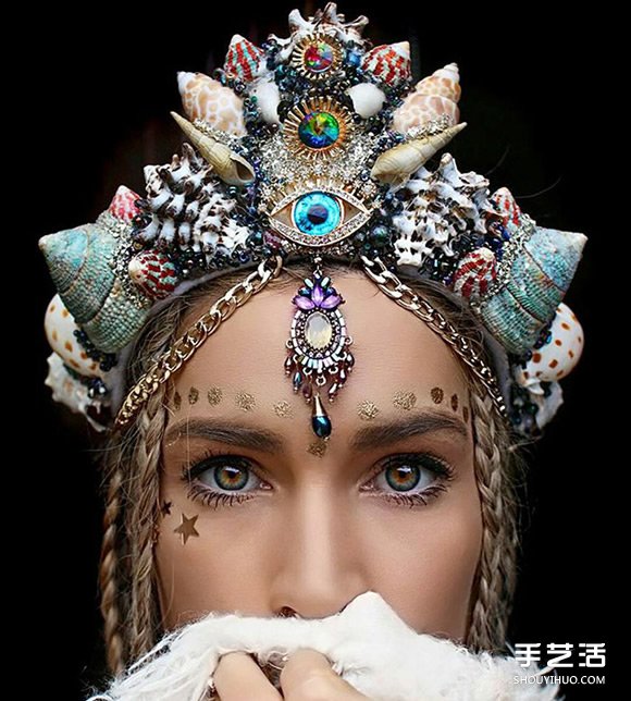 27歲澳洲花匠：利用貝殼和珠寶制作美人魚皇冠 -  itrip.net.cn