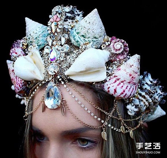 27歲澳洲花匠：利用貝殼和珠寶制作美人魚皇冠 -  itrip.net.cn