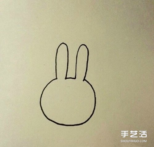 卡通小兔子簡筆畫教程 簡單又可愛小兔子畫法 -  itrip.net.cn
