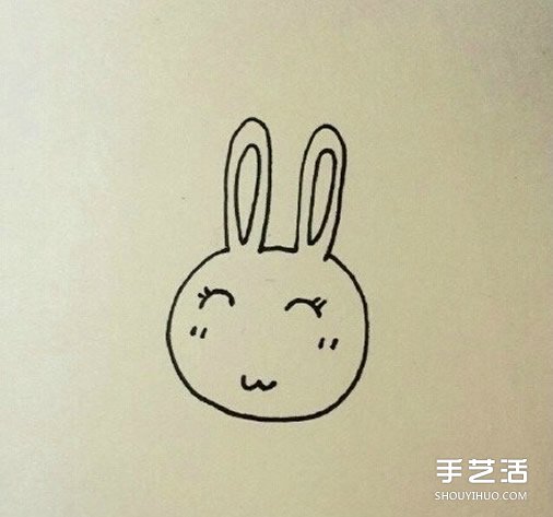 卡通小兔子簡筆畫教程 簡單又可愛小兔子畫法 -  itrip.net.cn
