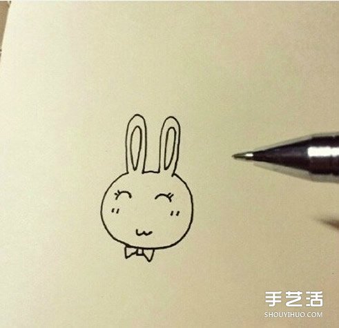 卡通小兔子簡筆畫教程 簡單又可愛小兔子畫法 -  itrip.net.cn