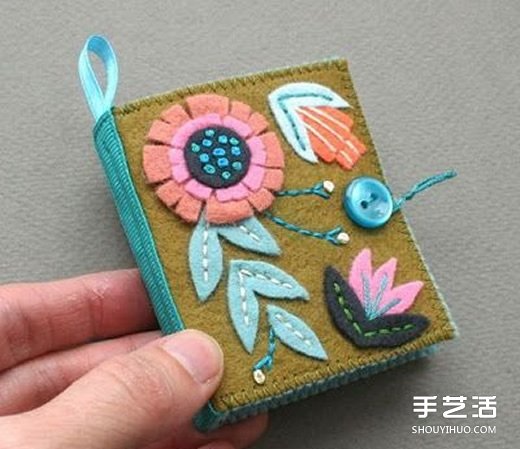 漂亮的不織布本子圖片 手工布藝本子作品欣賞 -  itrip.net.cn