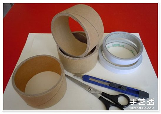大號透明膠卷紙筒廢物利用 DIY制作西瓜收納盒 -  itrip.net.cn