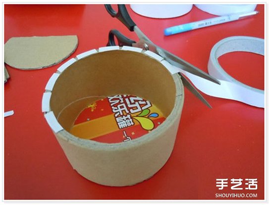 大號透明膠卷紙筒廢物利用 DIY制作西瓜收納盒 -  itrip.net.cn