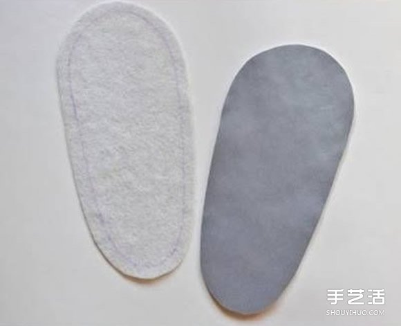 手工布藝寶寶靴子圖紙 嬰兒靴子的做法教程 -  itrip.net.cn