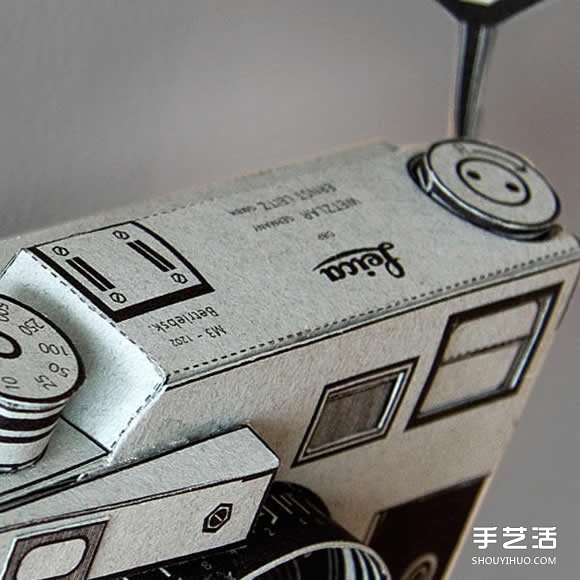 紙糊的萊卡相機(jī)模型 真的可以裝底片拍照！ -  itrip.net.cn