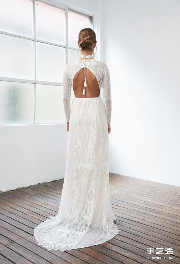 小眾婚紗品牌Grace Loves Lace白色蕾絲禮服 -  itrip.net.cn