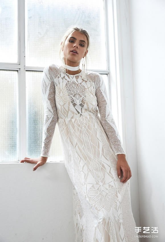 小眾婚紗品牌Grace Loves Lace白色蕾絲禮服 -  itrip.net.cn