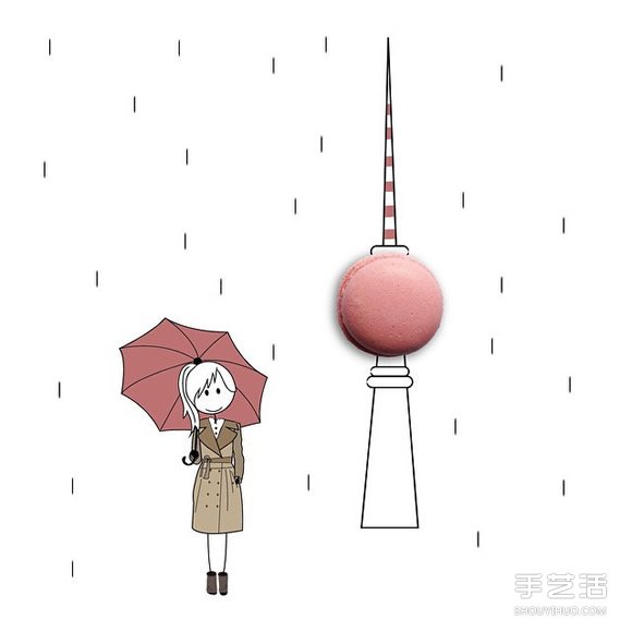創(chuàng)意畫作品欣賞：講述可愛女生的日常生活 -  itrip.net.cn