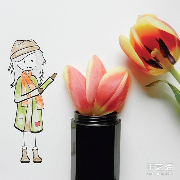 創(chuàng)意畫作品欣賞：講述可愛女生的日常生活 -  itrip.net.cn