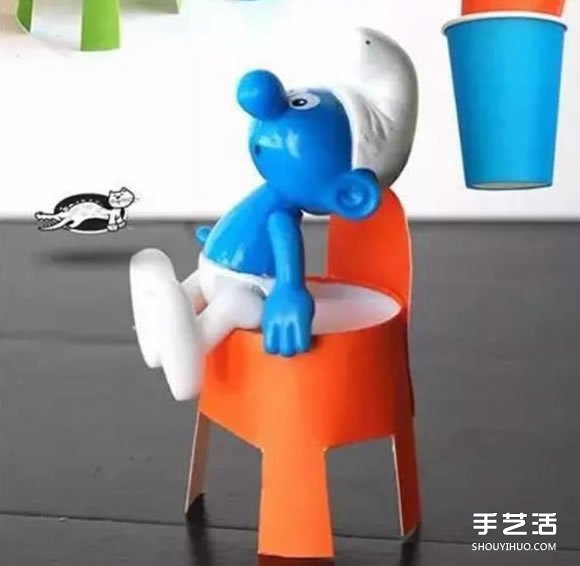 一次性紙杯手工制作椅子 兒童玩具椅子制作教程 -  itrip.net.cn