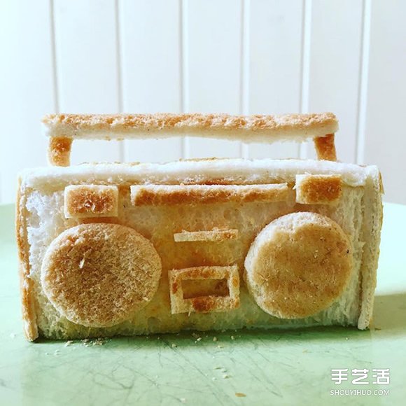 愛(ài)心老爸的面包雕刻作品 讓過(guò)敏女兒吃得開(kāi)心 -  itrip.net.cn