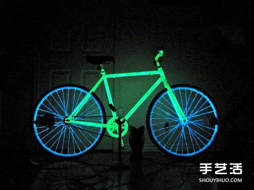 自制發(fā)光自行車的方法 磷光自行車DIY制作教程 -  itrip.net.cn