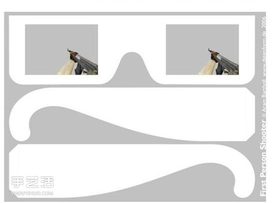 發(fā)泄眼鏡手工制作教程 調節(jié)情緒的卡紙眼鏡DIY -  itrip.net.cn