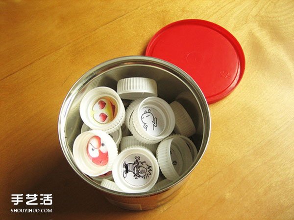 記憶力游戲手工小制作 塑料瓶蓋DIY幼兒玩具 -  itrip.net.cn