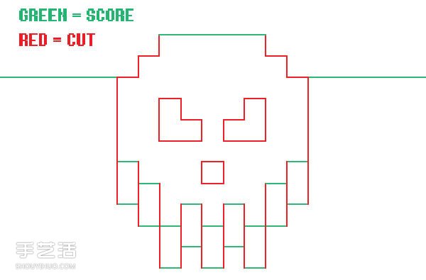 如何自制八位元立體卡片的方法步驟帶圖紙 -  itrip.net.cn